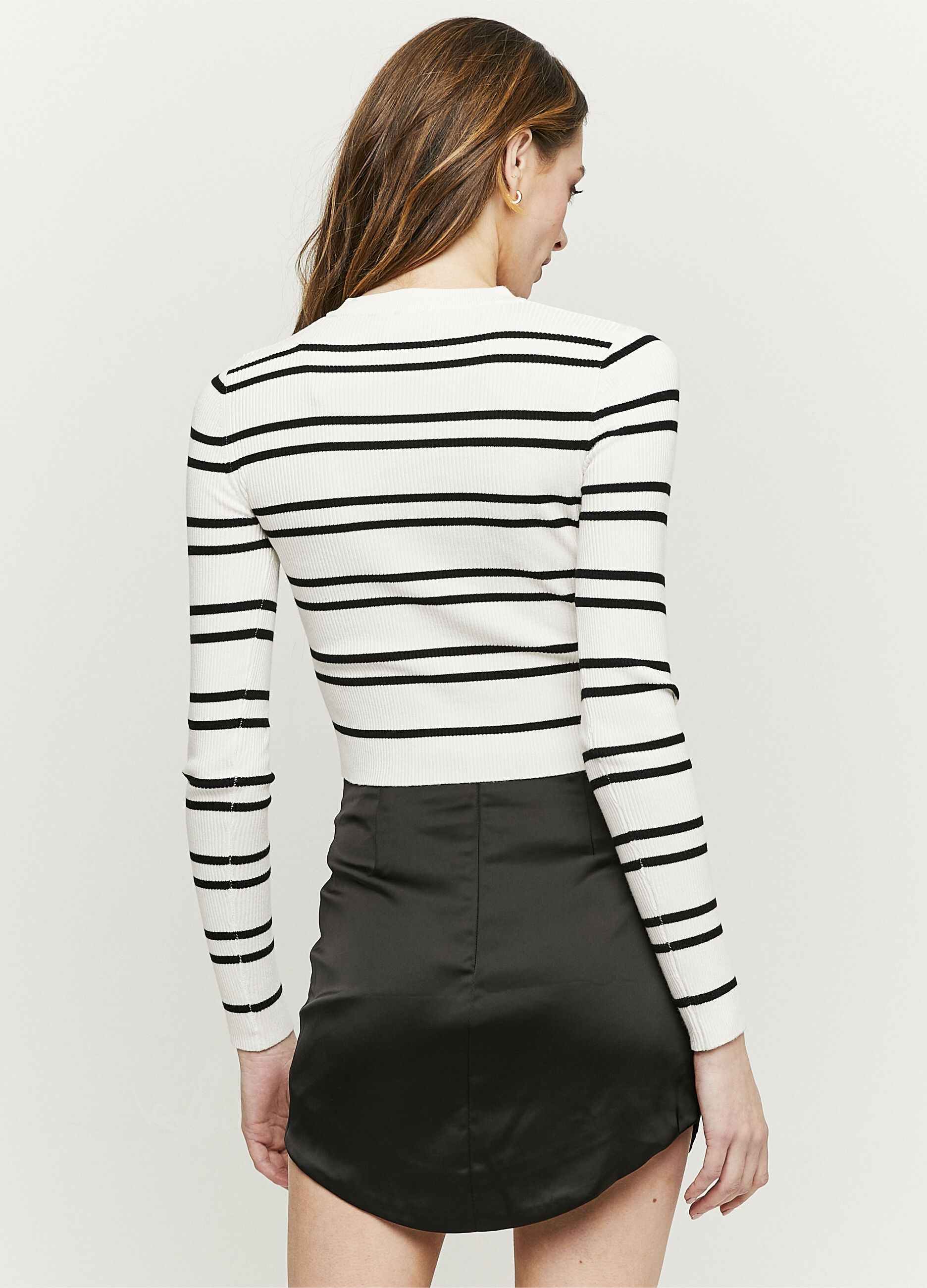 Satin-effect miniskirt