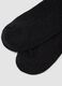 2-pack black organic stretch cotton socks with scalloped trim_2