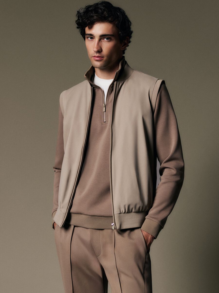 Brown half-zip jumper_1