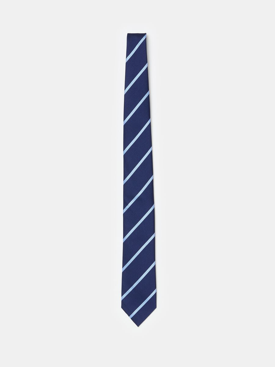 Cravatta con fantasia a righe_0