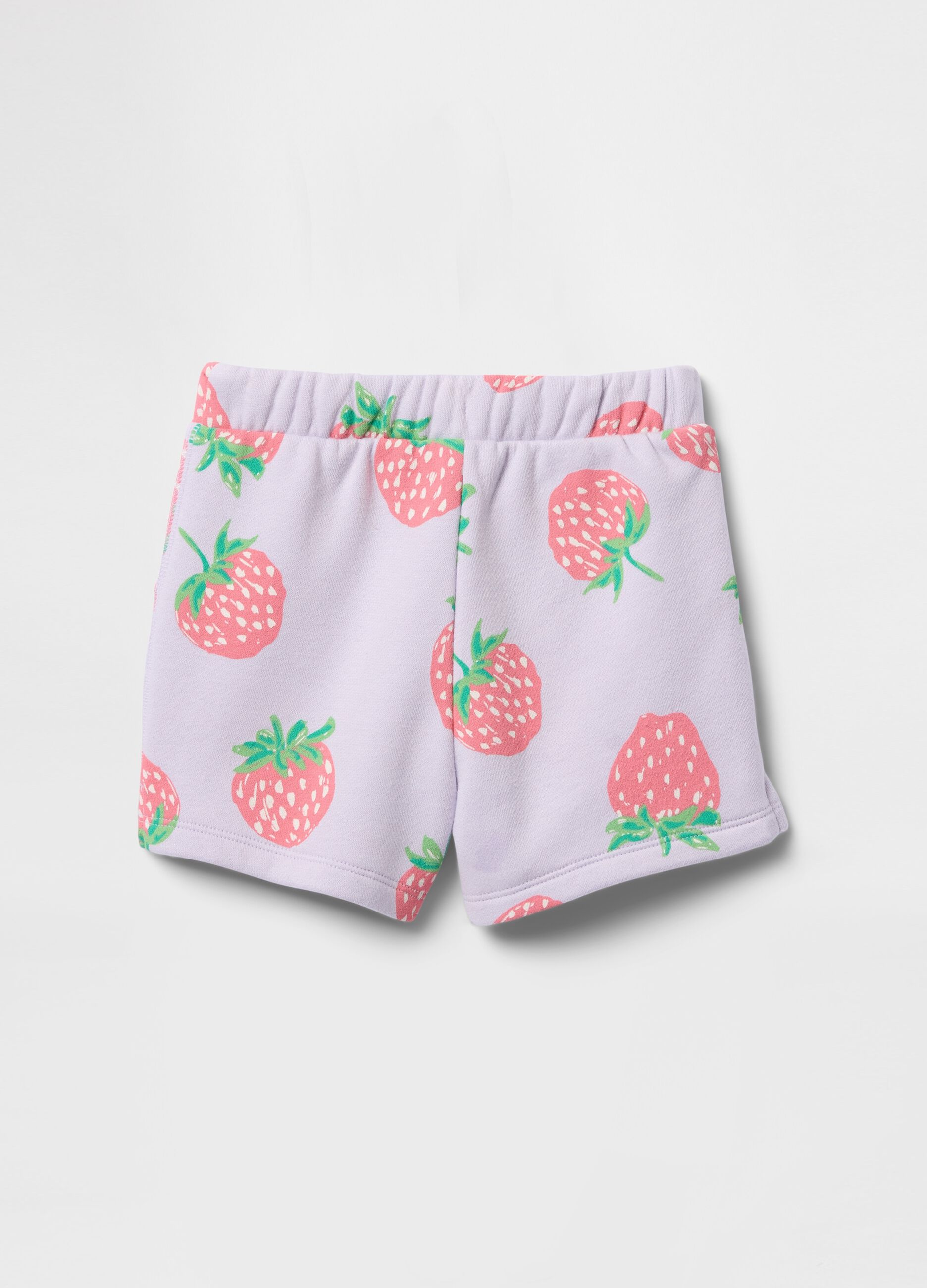 Purple Shorts with Strawberry Print GAP Kids