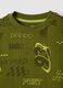 Felpa verde in misto cotone e viscosa con stampe racing over fit_2