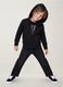 Black wide-leg cotton and viscose blend jeans for boys_0