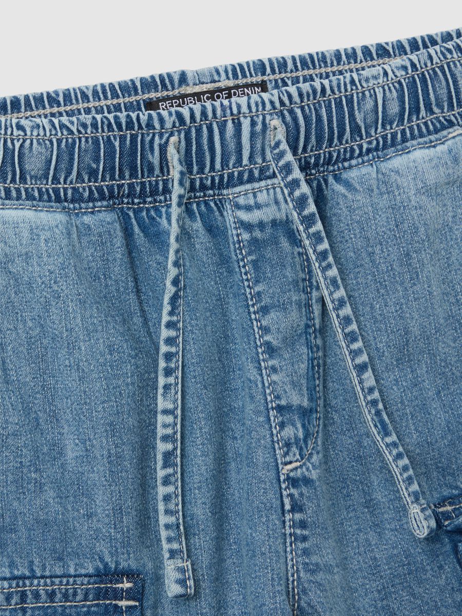 Kids' denim cargo shorts_3