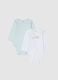 Multicolour pure cotton newborn bodysuit duo pack_0