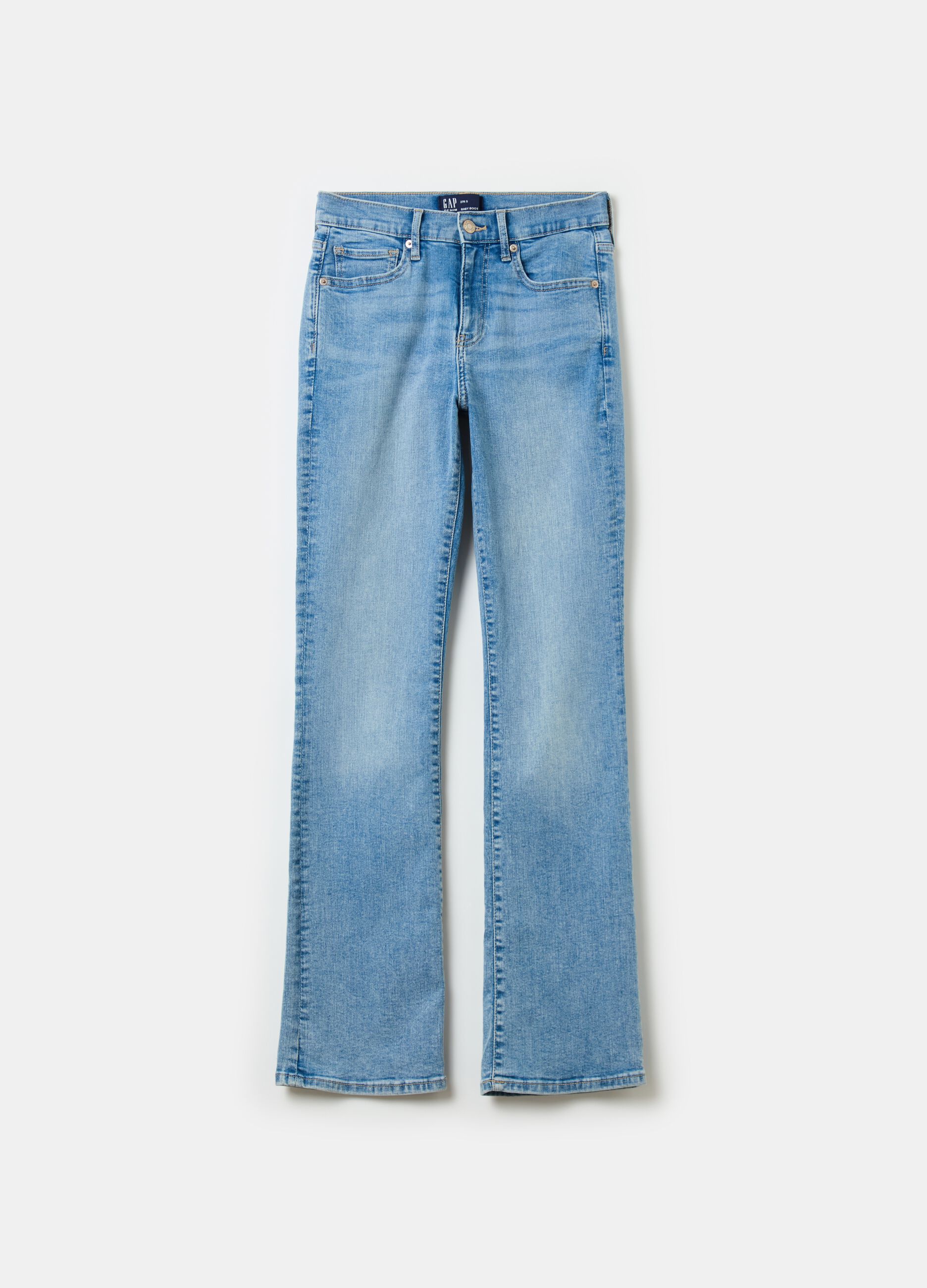 Jeans mini bootcut flare fit a vita media