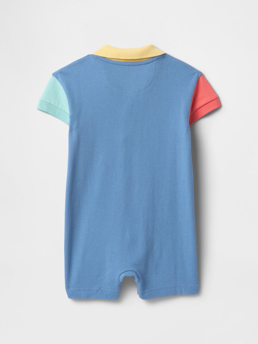 Multicolour Stretch Cotton Baby Romper GAP Kids_1