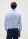 Men's slim fit light blue pure cotton shirt_1