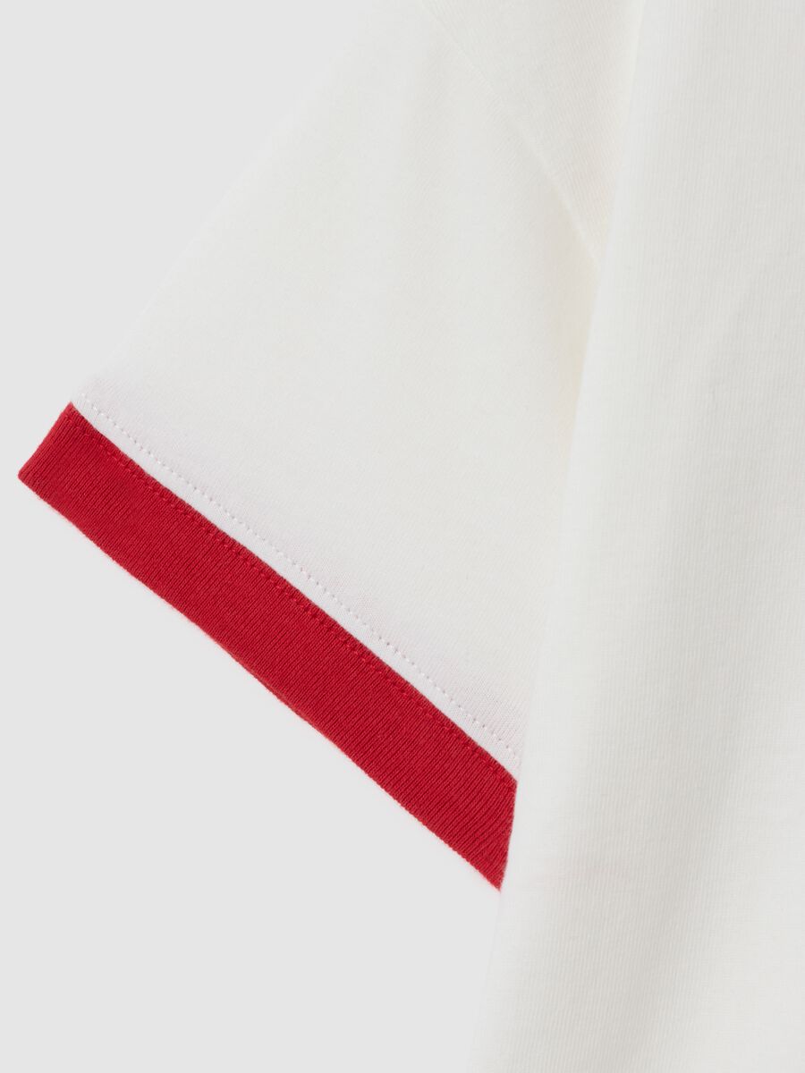 Short-sleeved white T-shirt_3