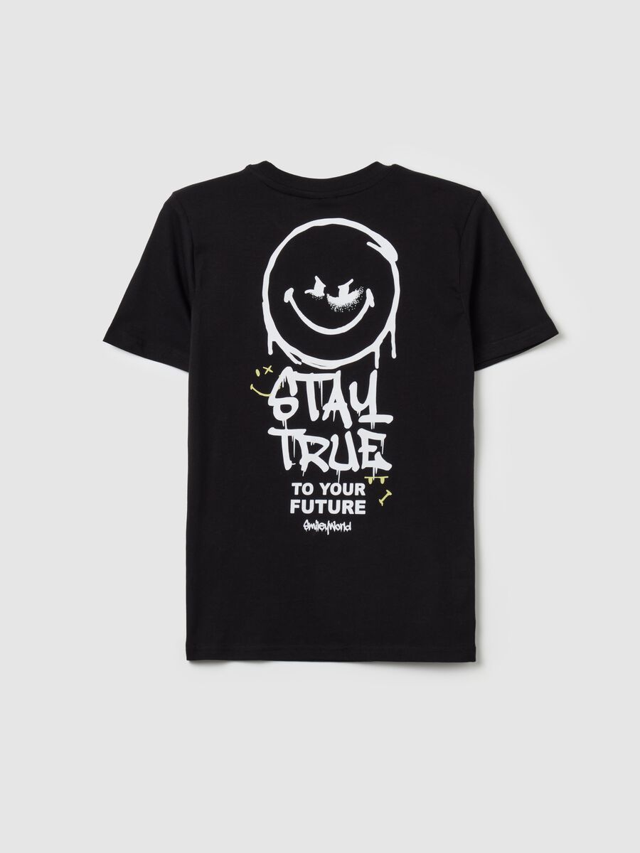 T-shirt in cotone con stampa SMILEYWORLD®_1