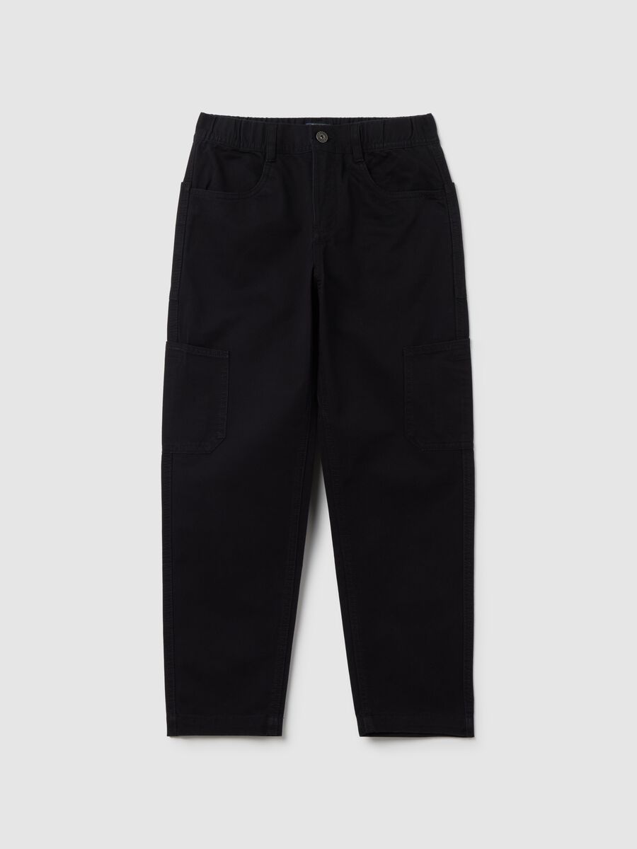 Cotton cargo trousers_0