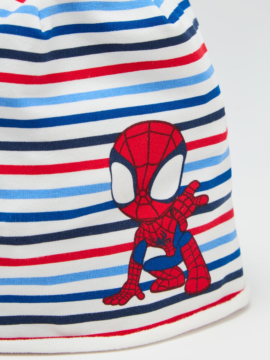 French terry hat with Spidey print_2