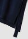 Blue wool-blend crew-neck gilet with tie-fastening side tabs, regular fit_5