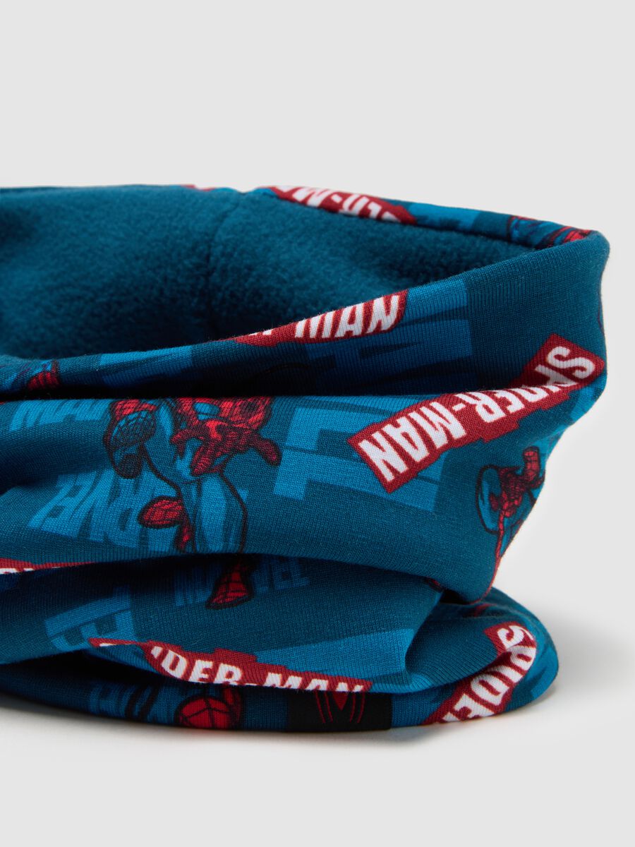 Scaldacollo da bambino in cotone multicolor elasticizzato con stampa Spider-Man_2