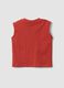 Red children's pure cotton tank top regular fit with pocket_1