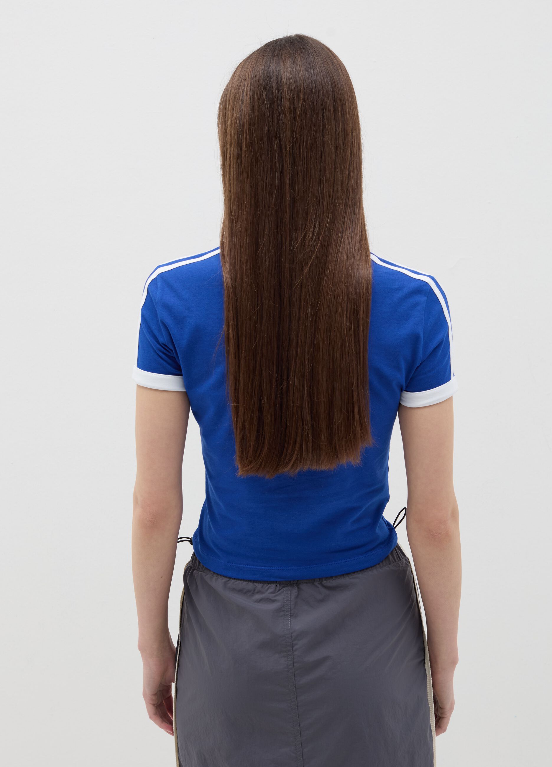 Cropped T-shirt with print