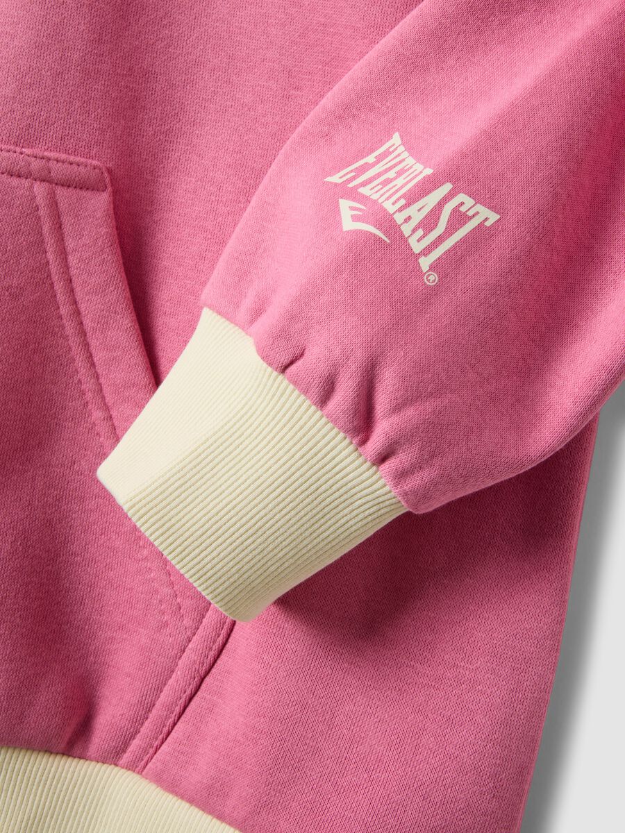 Pink cotton-blend hoodie with logo_1