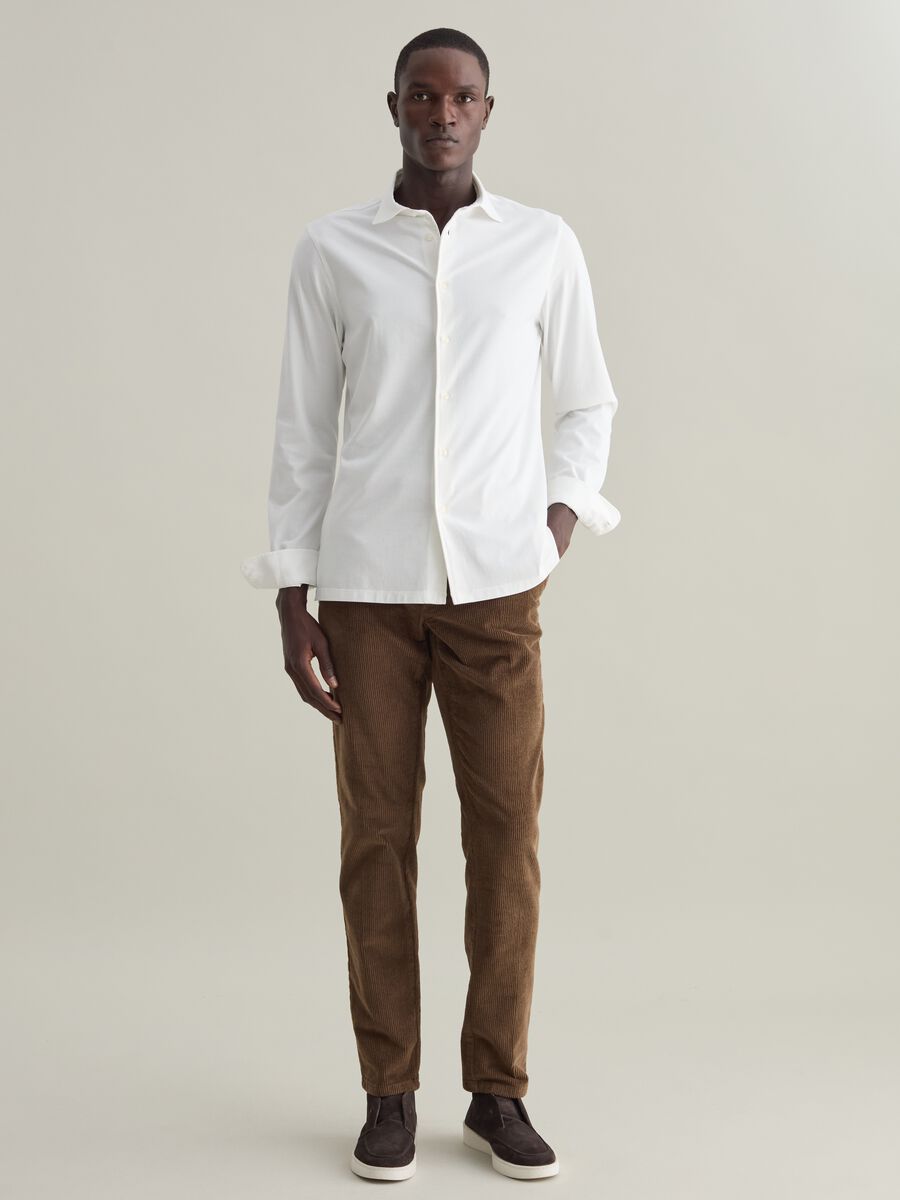 Camicia regular fit in jersey Contemporary_1