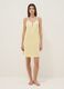 Yellow organic cotton nightdress with thin straps_0