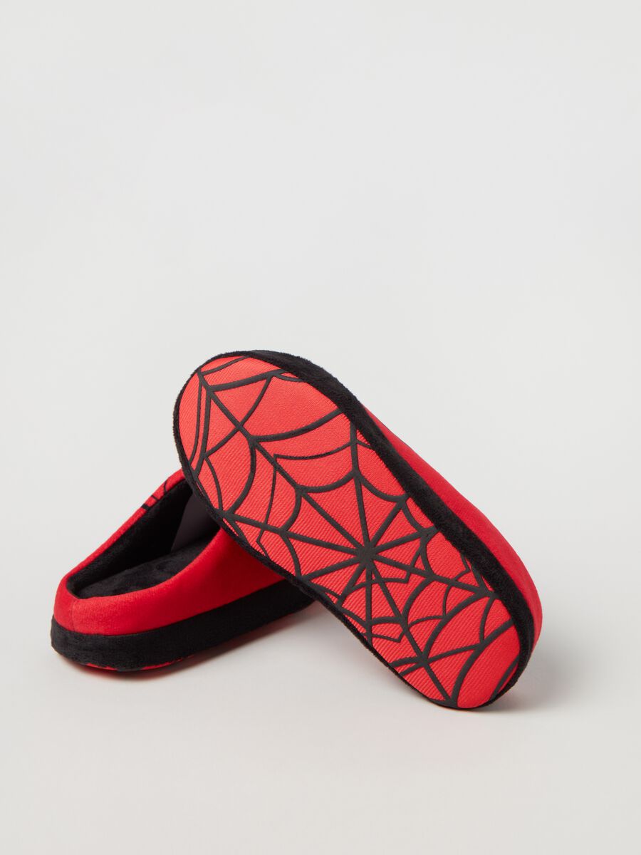 Pantofole in velour con stampa Spider-Man_2