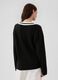 Oversized pullover with striped edging_2