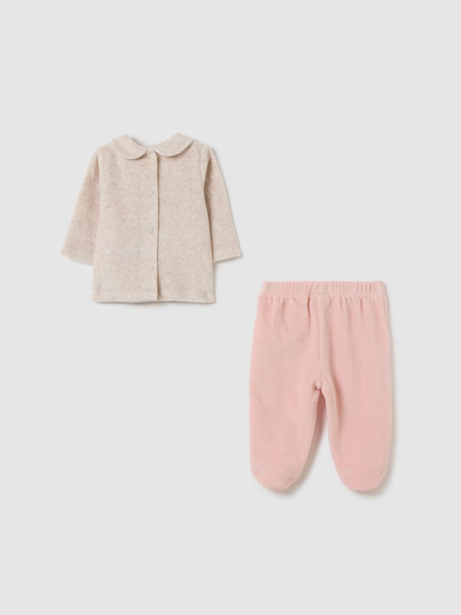 Multicolour cotton blend baby girl set_1