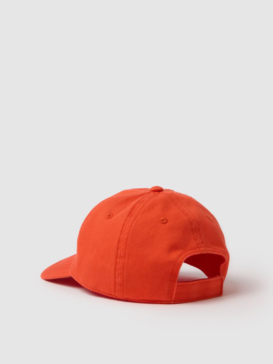 Children's regular fit orange pure cotton hat_1