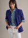 Blue Cotton Stretch Regular Fit Blazer_0