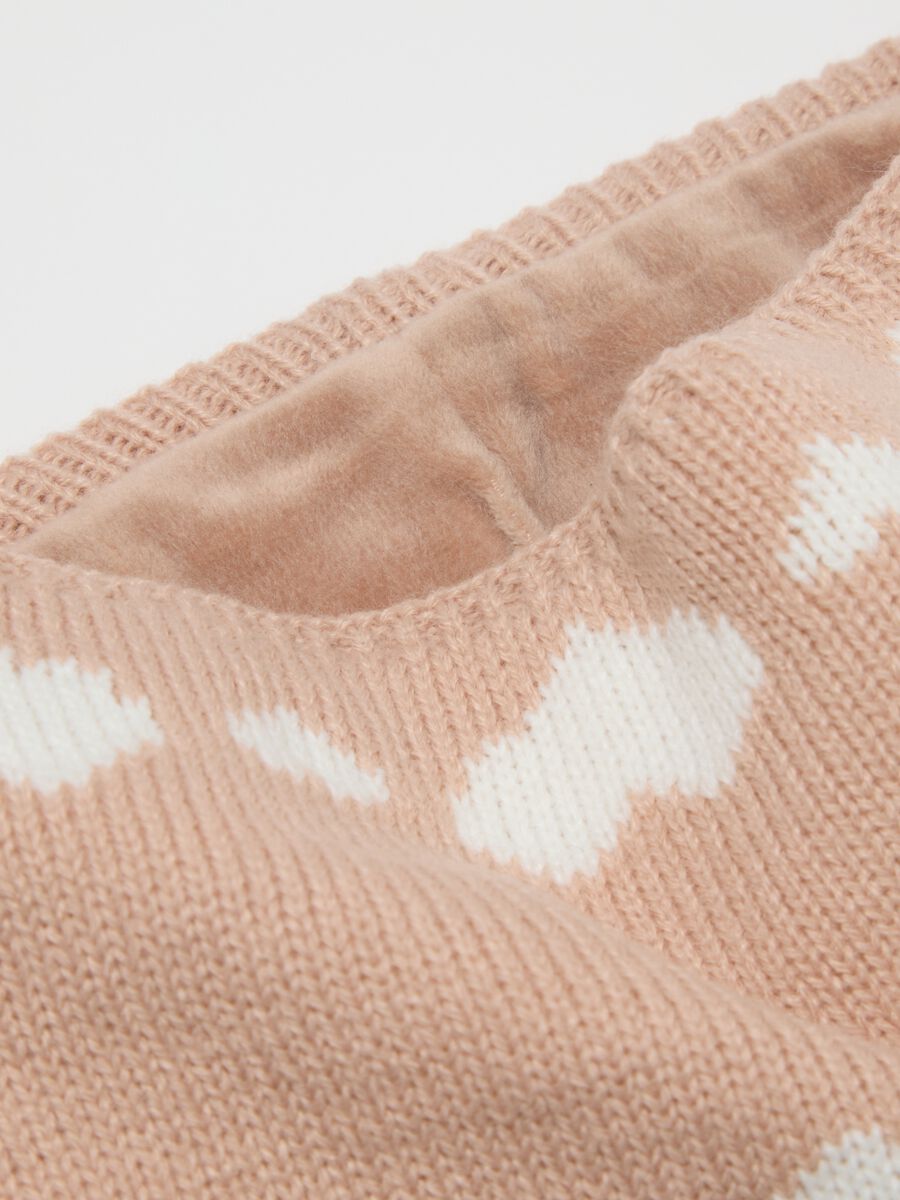 Pink acrylic snood_1