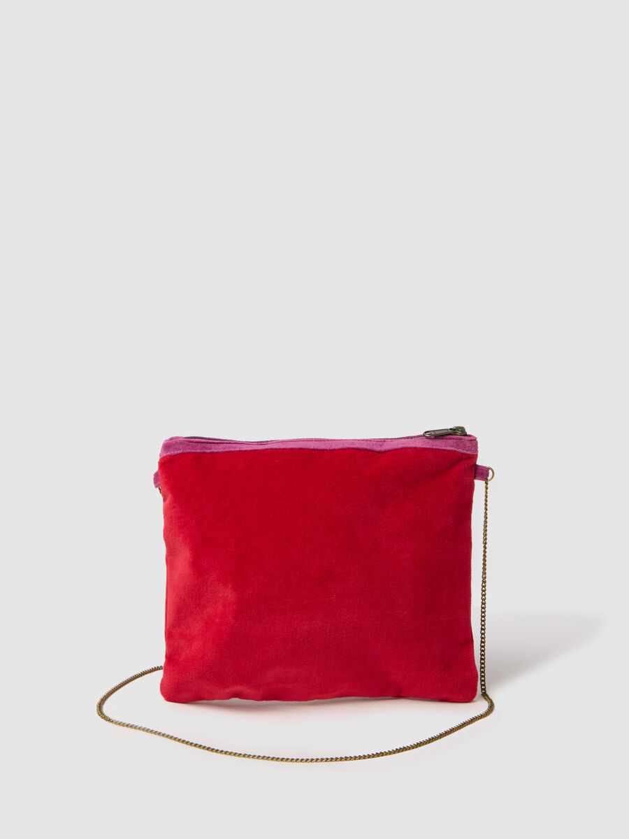 Bag in velvet with shoulder strap_1