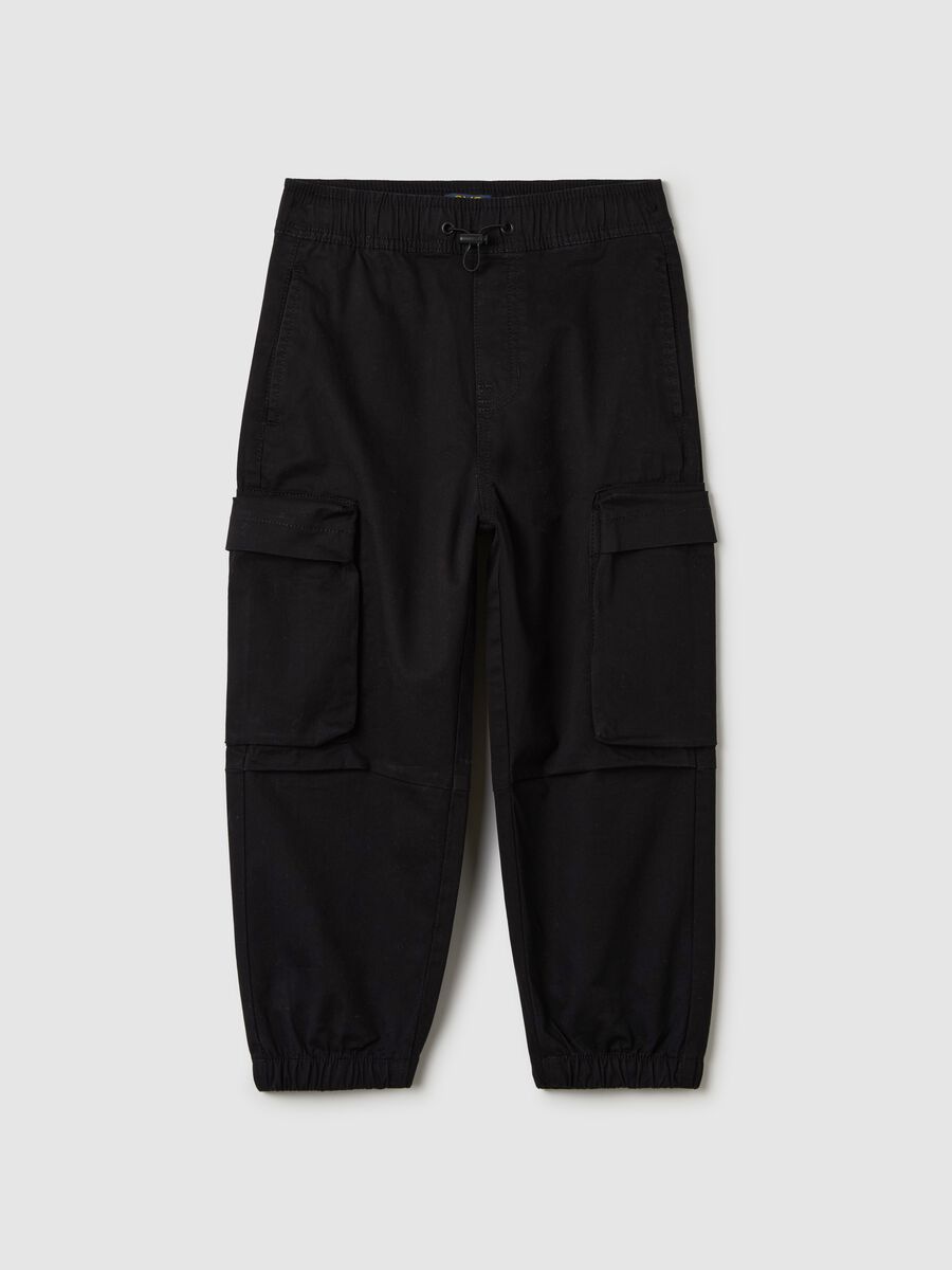 Parachute joggers with drawstring_0