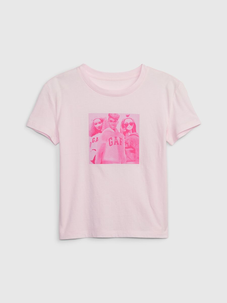 Round neck T-shirt with Barbie™ print_2