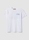 White pure cotton T-shirt with Jeep logo, regular fit_4