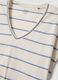 Beige pure cotton striped T-shirt_5