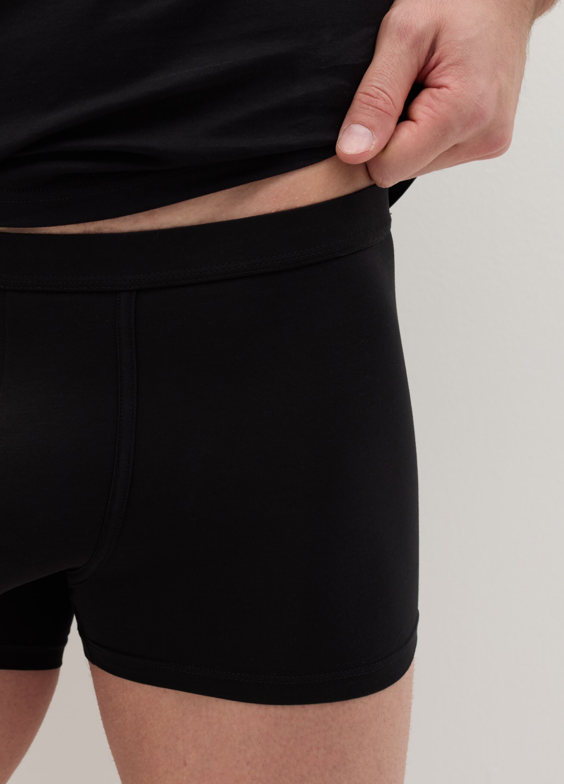 Two-pack boxer shorts in stretch mercerised cotton