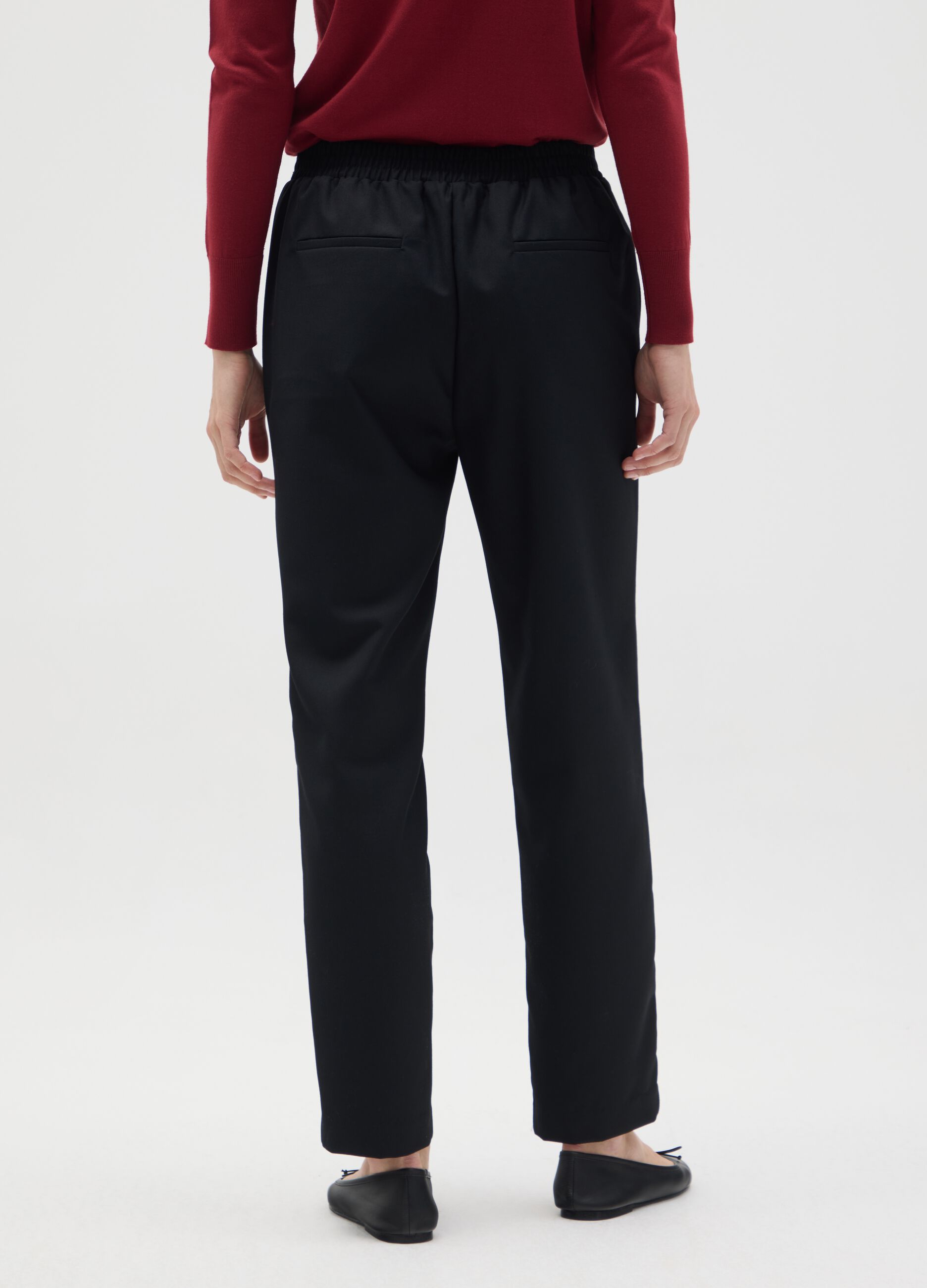 Black Slim Fit Trousers Mix