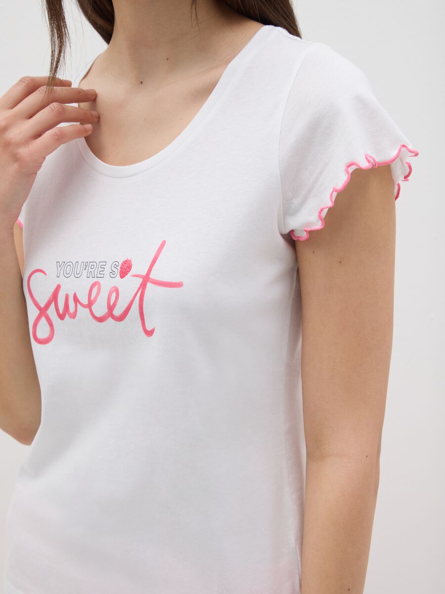Women's regular fit pure cotton white t-shirt_3
