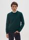 Regular fit green crewneck jumper_1
