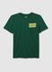 Green pure cotton T-shirt regular fit_4