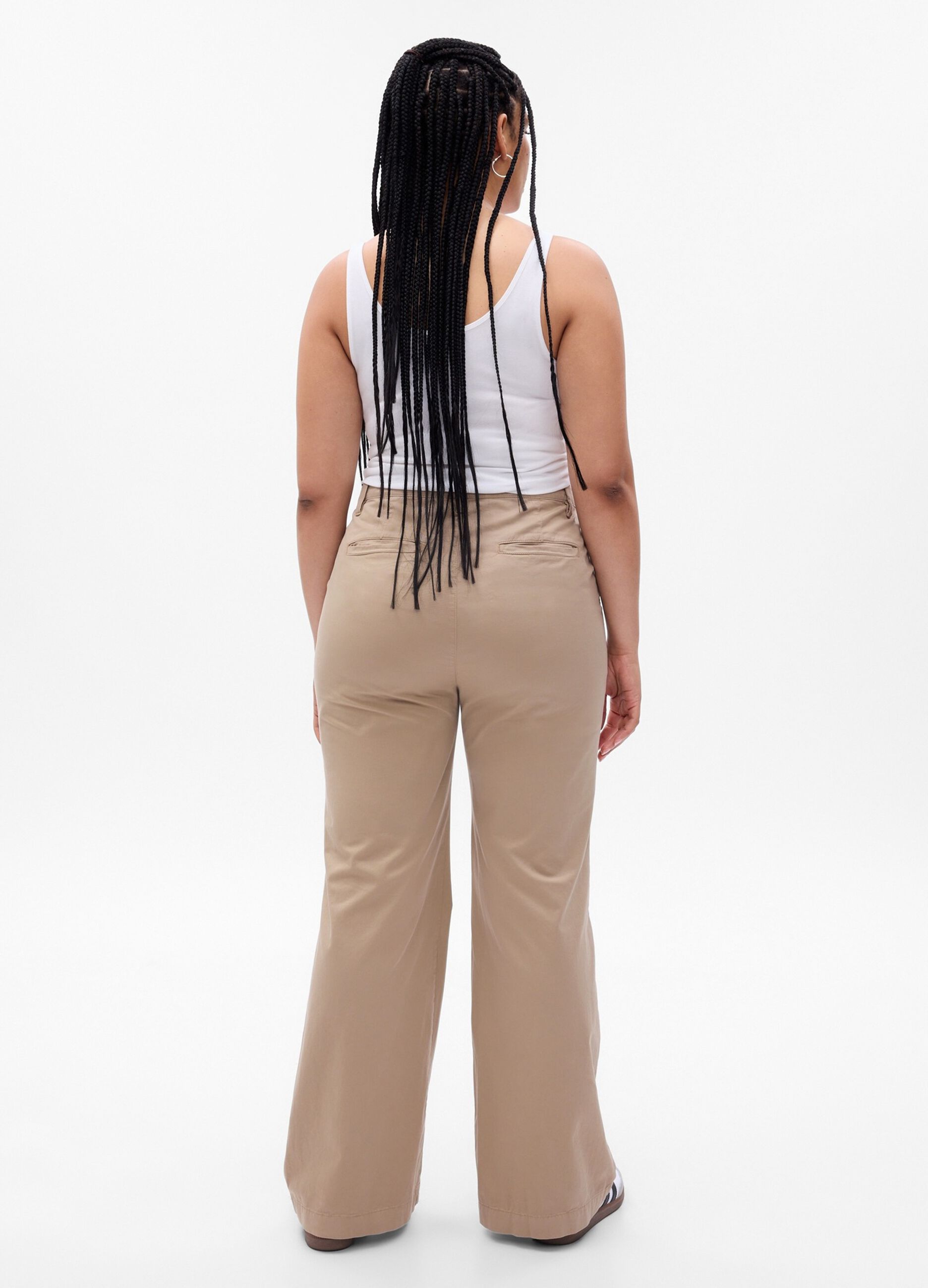 Pantaloni flare fit a vita alta