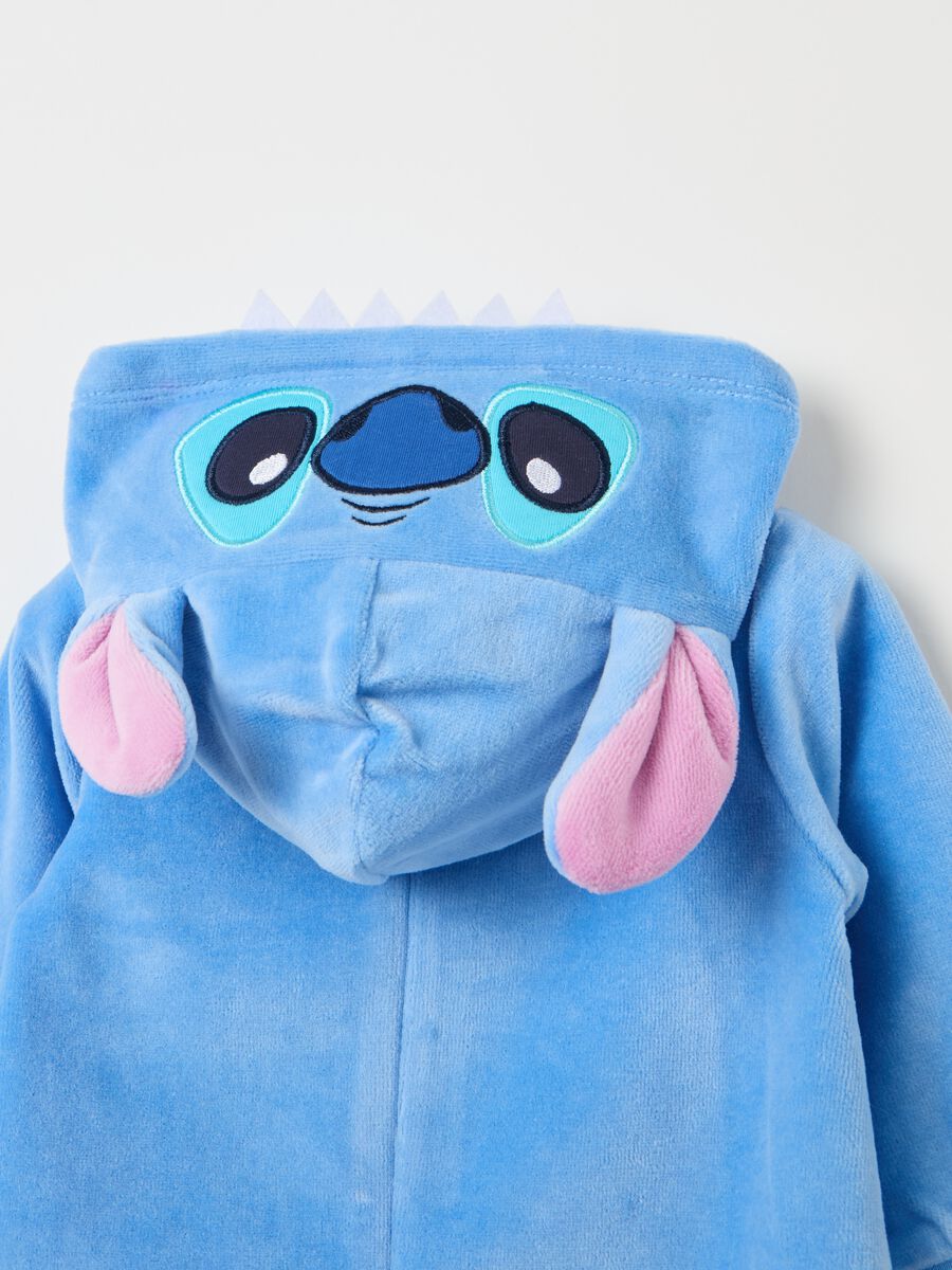 Tutina in velour con ricamo Stitch_2