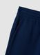 Blue jogger trousers in organic cotton and viscose blend_2
