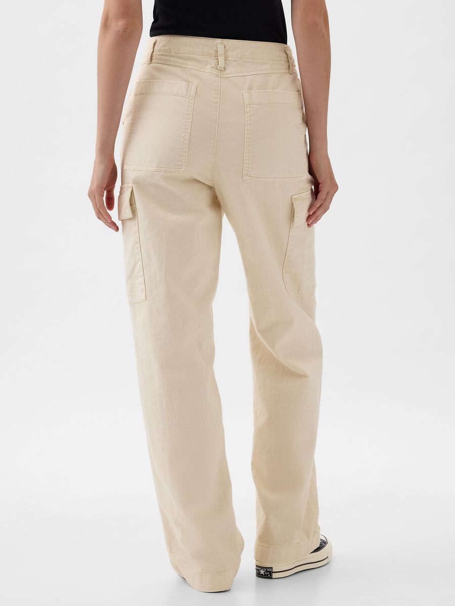 Loose-fit cargo trousers in cotton_3