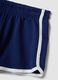 Blue pure cotton shorts with elasticated waist, regular fit_5