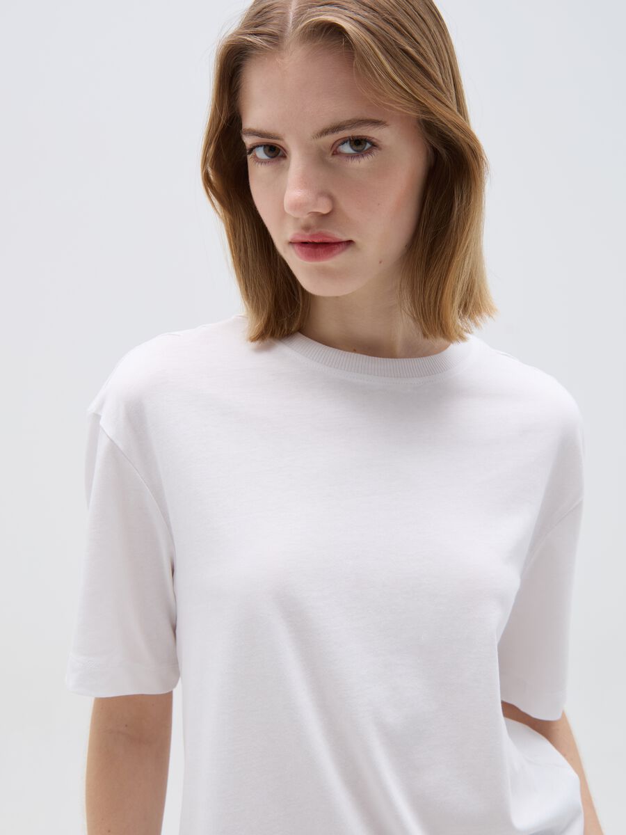 Boxy-fit T-shirt in organic cotton_0