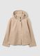 Beige cotton blend jacket regular fit_4