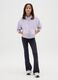 Girls' blue stretch cotton trousers in regular fit_0