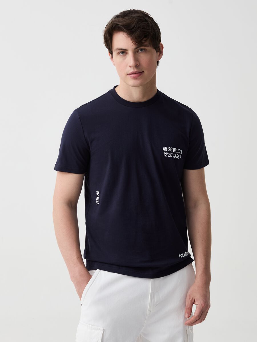 T-shirt in cotone con stampa Venezia_0