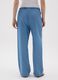 Women's wide blue pure Lyocell trousers_2