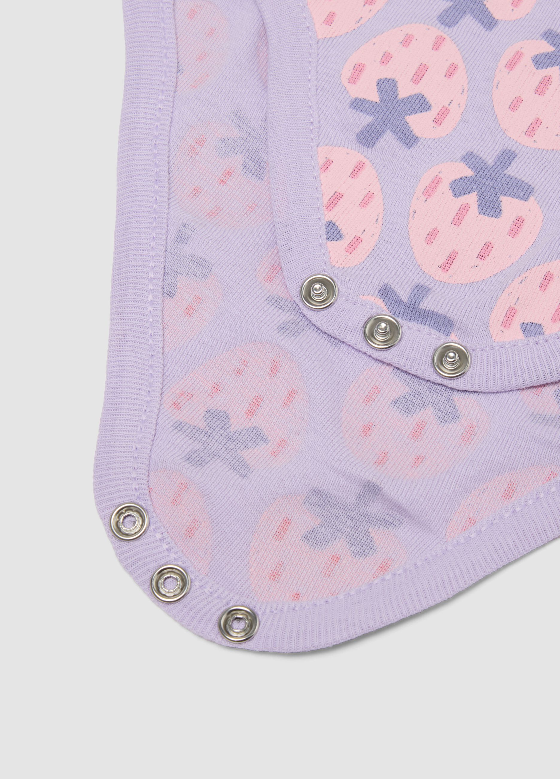 2-pack pink organic cotton baby bodysuits with thin straps